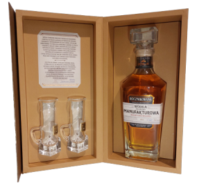 WÓDKA MANUFAKTUROWA ROCZNIKOWANA 2022 +2 KIELISZKI 0,7L  46,3%